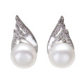 Lovely 8mm White Cultured Freshwater Pearl Earrings