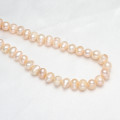 Pink Grade A Genuine Cultured Pearl Necklace, 15inch and pearls are 8mm.