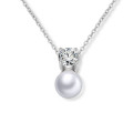 Natural Freshwater 15mm Pearl Necklace with Clasp 17 Inch