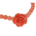Lovely 4mm Pink Genuine Coral Bracelet -- Stretchy (Please see our coral earrings , a lovely match)