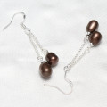 KAVANAGHS - Sparkling Genuine 10mm Genuine Cultured Pearl Earrings.