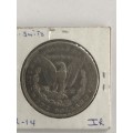 1901 Silver Morgan Dollar US  Coin
