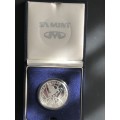 1993 R2 Peace Silver Proof Coin in Capsule in Mint Box