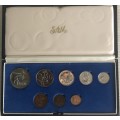 1975 RSA Short Proof Set with silver R1 in original mint box