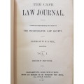 Cape Law Journal Volume 1, 1887 - Edited by W.H.S. Bell
