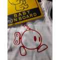 New born baby grow with free baby on board sign