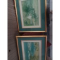 Set of PRINTS of Titta Fasciotti framed