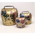 Vintage Swiss Hand-painted Souvenir Brass Cowbells Interlaken