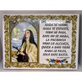 Vintage St Teresa de Jesus of Avila Tile Wall Hanging