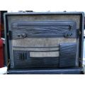 Vintage Men`s Genuine Black Buffalo Leather Briefcase