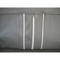 1970s Grey And White Striped Vintage Vinyl Clutch excellent condition
