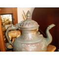 Heavy Shabby Chic Vintage Copper Coffee or Tea Pot