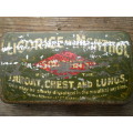 Vintage Liquorice and Menthol Soughets Manufactured Thomas Kerfoot England vintage tin