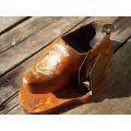 Vintage Wooden Slipper Ashtray From Belgium 1945 with Matches Holder