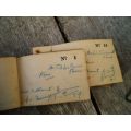 Antique South African Duplicate Receipt Book from the 1930s Filled In Pounds And Shillings