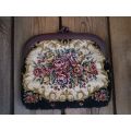 Antique Flower Tapestry Clutch