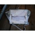 Antique Silver Fabric Handbag