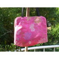 Small Vintage Chinese Pink Satin Handbag