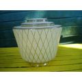 Gorgeous Art Deco Glass Ceiling Hanging Lamp Shade Geometric Stripe Pattern