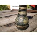 Vintage Oriental Metal Inlay Vase