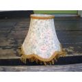 Vintage Small Fabric Lamp Shade floral pattern very good condition 15cm x 13cm