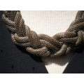 1980s Vintage Metal Braid Necklace