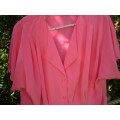 Original Pink 1980s Vintage Blouse Size 13