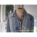 Stunning 1970s Vintage Long Sleeves Ladies Blouse Top Size 10 to 12 very good condition
