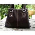 Nine West Faux Brown Leather Handbag 25cm height x 30 cm width excellent condition