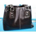 Nine West Faux Brown Leather Handbag 25cm height x 30 cm width excellent condition
