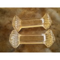 Set Of Two Table Glass Fork And Knife Benches For Elegant Dining