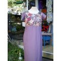Vintage 1980s Lavender Color Australian Designer Dress Size 16