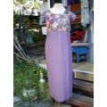 Vintage 1980s Lavender Color Australian Designer Dress Size 16