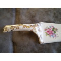 Beautiful Porcelain Cake Lifter Made In England With Gilded Handle