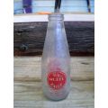 Rare Vintage Model Dairy Bi-Lingual Milk Glass Bottle East London