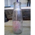 Rare Vintage Model Dairy Bi-Lingual Milk Glass Bottle East London