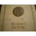 Gentlemen The King Tobacco Card Book With Three Cards