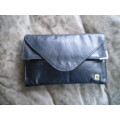 Vintage Pierre Cardin Genuine Leather Clutch Hand Bag Handbag