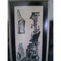 Rare Arnold Friedman Limited Print Important American Modernist Street With Art Gallery Investm. Art