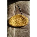 Vintage Beaded And Sequined Gold Bag 1960s Made For Ballerina