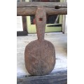 Antique Primitive Hand Carved Wooden Butter Bread Paddle Board