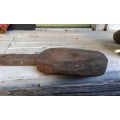 Antique Primitive Hand Carved Wooden Butter Bread Paddle Board