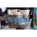 Vintage Indian Ethic Style Fabric Patchwork Shopping Bag Shoulder Bag