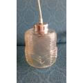 Vintage Mid Century Modern Glass Ceiling Lamp