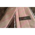 Original Vintage Montebello Pink Striped Vintage Tie Milano Italy NEW