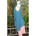 Turquoise Sleeveless Summer Top size 10