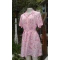 Vintage 1970s Shirt Dress With Belt By Vintage Label Nuvelle By Rosecraft Size 14