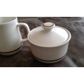 La Marguerite Select Pine Japanese Stoneware Set Milk Jug And Lidded Sugar Pot