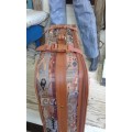 Set Of Aero Vintage Fabric Tapestry Suitcase Plus Vanity Bag
