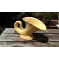 Vintage Yellow Cornucopia Luci Ware Vase No.7008 circa 1940s